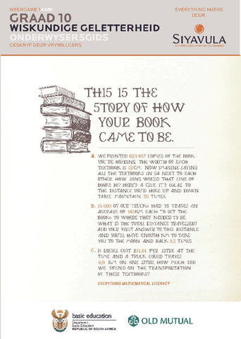 Siyavula Wiskunde Geletterheid Grade 10 Teachers Guide