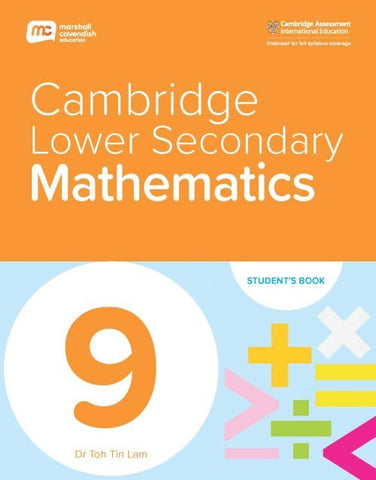 MARSHALL CAVENDISH EDUCATION CAMBRIDGE LOWER SECONDARY MATH LEARNER BOOK STAGE 9