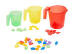 Translucent Colour Nesting Measuring Jugs - Set of 3