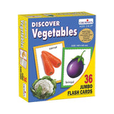 Creatives - Discover Numbers/Animals/Vegetables Jumbo Flash Cards - 36 Cards