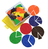 Fraction Circle Set in Plastic Box 114 Piece
