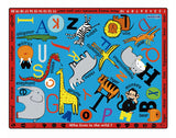 Kids Non-Slip Carpet - Wild Animals 2400 x 2000 x 3mm