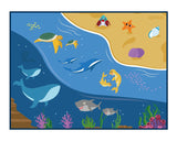 Kids Non-Slip Carpet - Under The Ocean 2000 x 1500 x3mm