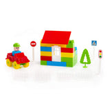 Polesie - Building Blocks Set in Bucket with Accessories (52 pieces)