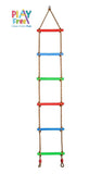 PLAYFREE - 6 Step & Swing Climbing Ladder With Metal Hooks