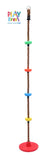 PLAYFREE - 30cm Red Disc Swing With Colourful Climbing Platforms