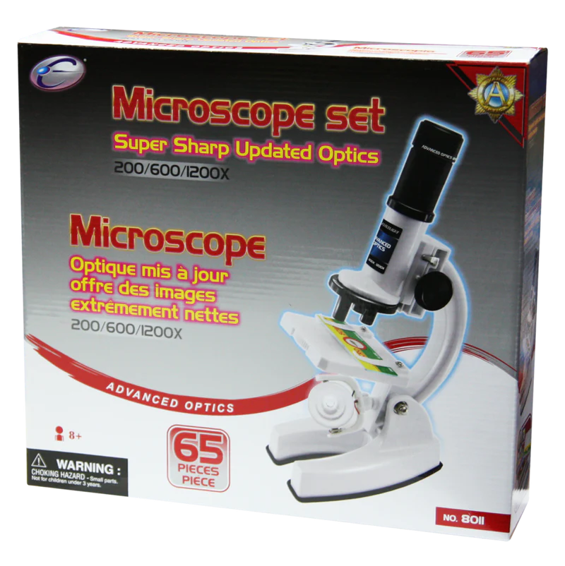Super Sharp Optics Microscope Set 200-600-1200X – Elex Academic Bookstore