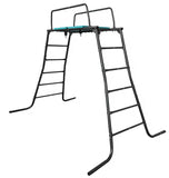 PLAYFREE - Climbing Frame Bridge Platform with Handle Bars and Swing Hooks