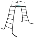 PLAYFREE - Climbing Frame Bridge Platform with Handle Bars and Swing Hooks
