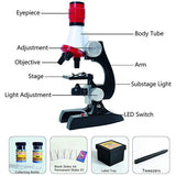 Microscope With LED 100X 1200X Science Toy
