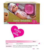 Dollsworld - Baby Dribbles Drink & Wet Doll 30cm (12")