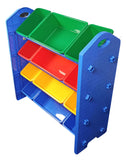 Kids Storage Organiser For Toys And More - Heavy Duty - 12 Bins