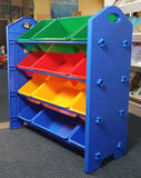 Kids Storage Organiser For Toys And More - Heavy Duty - 12 Bins