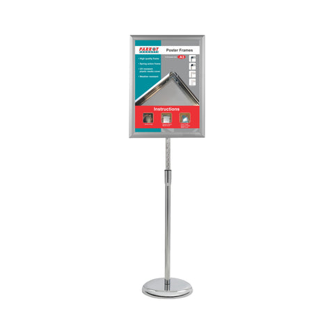Parrot :Lollipop aluminium poster frame stand A4
