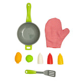 Chef Costume With Frying Pan And Play Food