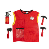 Fireman Role Play Costume With Accessories - Vest Design