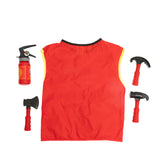 Fireman Role Play Costume With Accessories - Vest Design