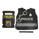 Policeman - Police Officer SWAT Costume With Shield & Baton