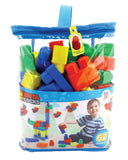 SUNTA - Building Blocks Round Edges & Stickers (62 Pieces)
