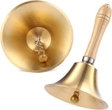 Brass School Bell - 9.5cm(Día)-16cm(H) - Each
