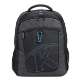 Kingsons 15.6 inch black laptop backpack with key chain