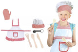 Chef Apron & Hat Role Play Costume With Accessories