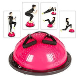 Core Bosu Balance Ball Pink (With Resistance Bands)