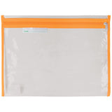 TREFOIL POLYKING SCHOOL CLEAR LIBRARY BAG WITH ZIP