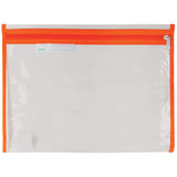 TREFOIL POLYKING SCHOOL CLEAR LIBRARY BAG WITH ZIP