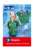 Doctor Surgeon Role Play Costume Set With Accessories - Green Scrubs