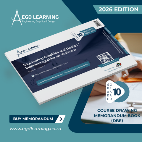 EGD Grade 10 Course Drawings Book Memorandum 2026 (DBE/CAPS)