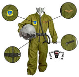 Fighter Pilot Costume With Mask & Accessories