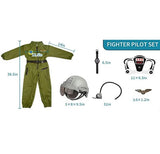Fighter Pilot Costume With Mask & Accessories