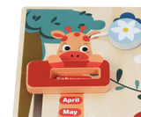 Zookabee Wooden Calendar & Weather Clock