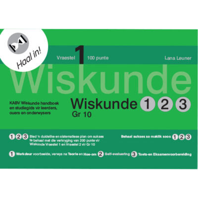 Wiskunde 123 Haal in! Vraestel 1 Gr 10 3de Uitgawe