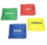 Colour Bean Bags Set Of 4 - Single Sided Print