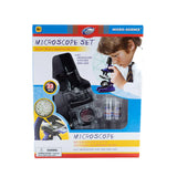 Kids Black Microscope Set 100/200/450X 23pc