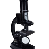 Kids Black Microscope Set 100/200/450X 23pc