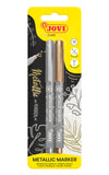 JOVI FELT TIP METALLIC 2'S GOLD & SILVER