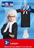 Lawyer Role Play Costume Set with Wig