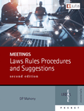 Meetings: Laws Rules Procedures and Suggestions (e-book)
