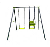 PLAYFREE - Steel Swing Set With Lawn Swing And Swing Seat