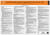 Occupational Health and Safety Act 85 of 1993 Poster