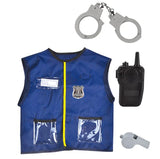 Policeman Vest Costume With Accessories