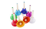 8 Tone Coloured Bells In A Set - 8 Piece