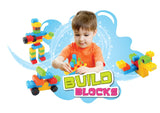 SUNTA - Plastic Building Blocks Set - 108 Piece In Carry Case