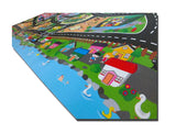 SUNTA Large City Map Playmat 2000 X 1200 X 3mm