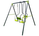 PLAYFREE - Steel Swing Set With Lawn Swing And Swing Seat