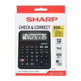 Sharp El-CC12D Desk Calculator - 300 Step Check and Correct