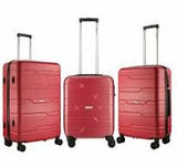 Travelwize Bondi ABS 4-Wheel Spinner 3pc Luggage Set Red